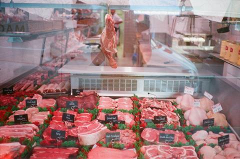 butcher counter meat beef