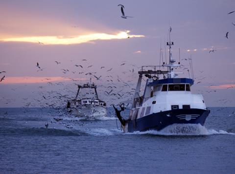 Fishing trawler boat