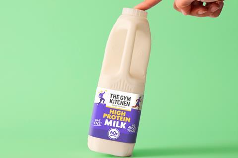 gym kitchen high protein milk