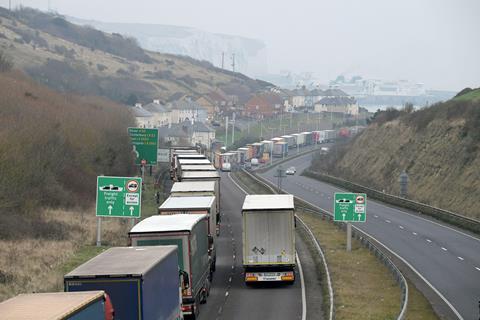 ONE USE Dover lorry queue