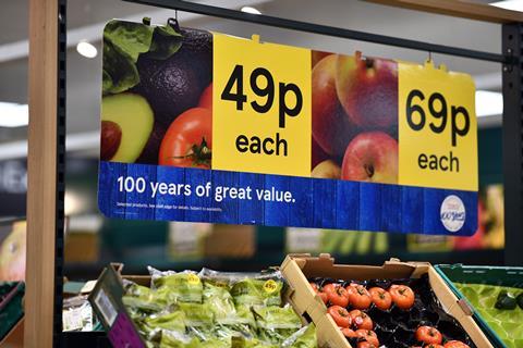 Tesco fruit and veg prices