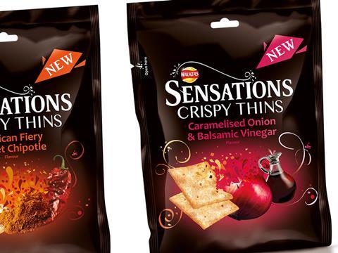 Walkers Sensations crispy thins