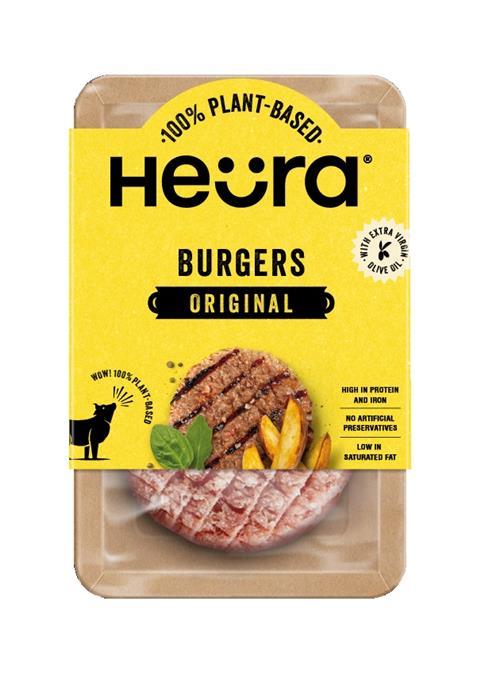 New Heura Burger packaging