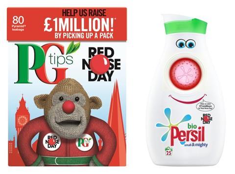 unilever red nose pg tips persil