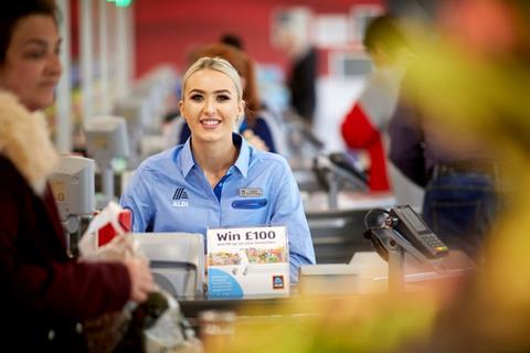 Aldi checkout worker