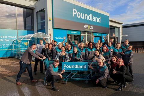 Poundland supersize trolley at Nottingham Riverside medium res
