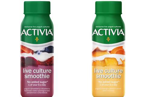 Activia smoothies