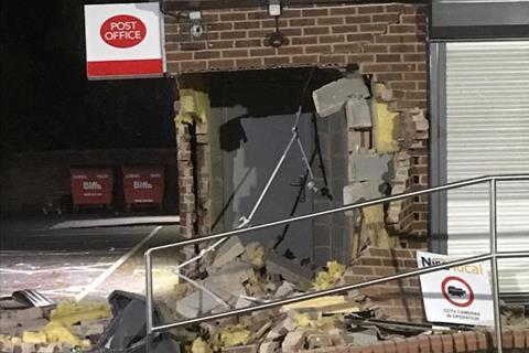 nisa post office ram raid damage