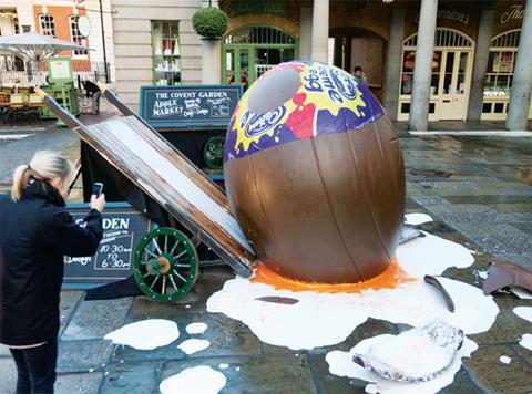 Creme Egg in Covent Garden