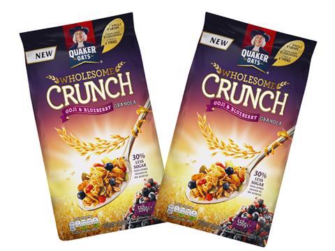 quaker oats wholesome crunch granola