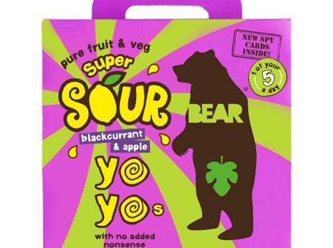 Bear Sour YoYos, Blackcurrant & Apple flavour