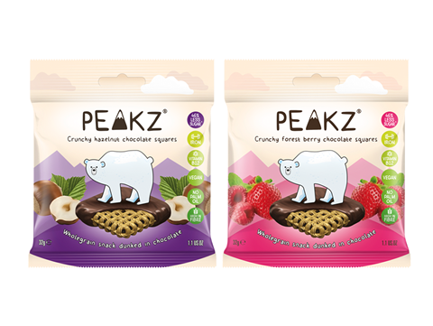 Peakz chocolate squares