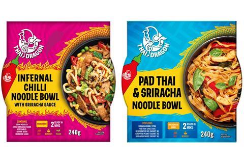 Thai Dragon noodle bowls