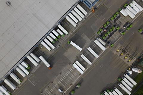 logistics warehouse lorry supermarket suppliers GettyImages-1761686005