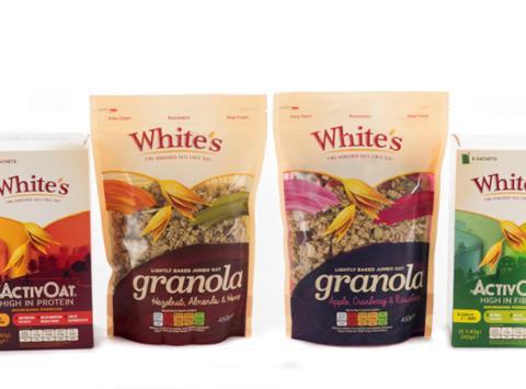 White's porridge and Granola lines