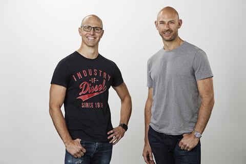 CafePod founders Brent Hadfield (left) and Peter Grainger