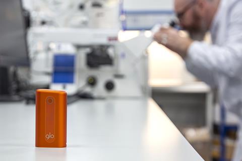 glo devices being tested in laboratories at BAT's global R&D centre in Southampton, UK