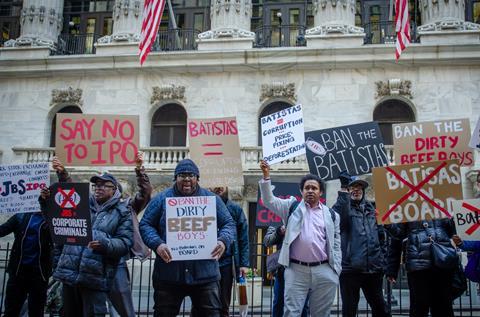 Ban the Batistas protest NY