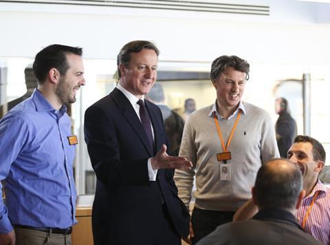 David Cameron visits Sainsbury's
