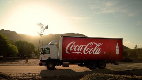 Coca-Cola delivery truck