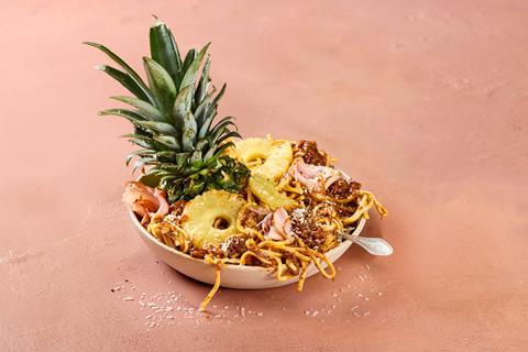 New pineapple & ham upgrade available at Pasta Evangelists