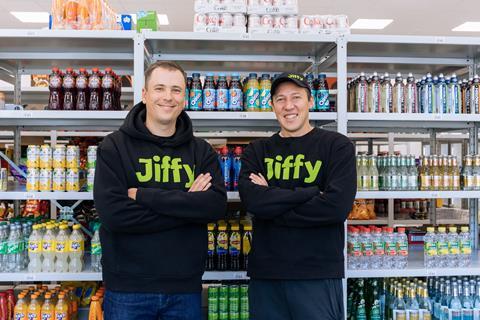 Jiffy co founders Vladimir Kholiaznikov (L) and Artur Shamalov (R)