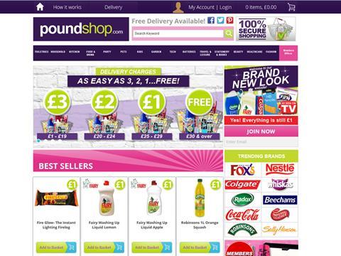Poundshop.com relaunch