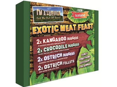 Iceland rolls out 10 pack of crocodile kangaroo and ostrich meat