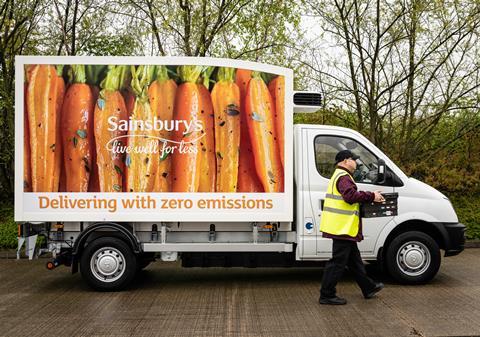 Sainsburys electric van