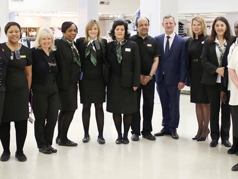 steve rowe with M&S staff