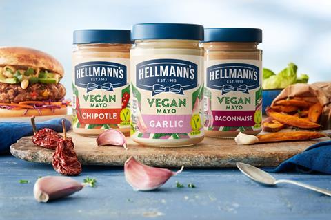 Hellman's Vegan mayo three jars KV_UK