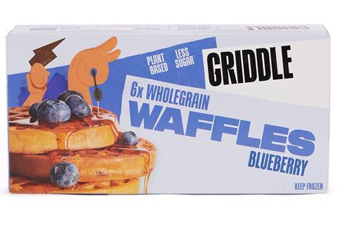Griddle Blueberry waffle