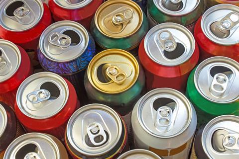 drinks cans