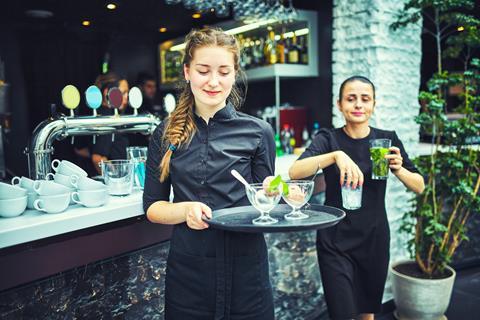 Hospitality worker GettyImages