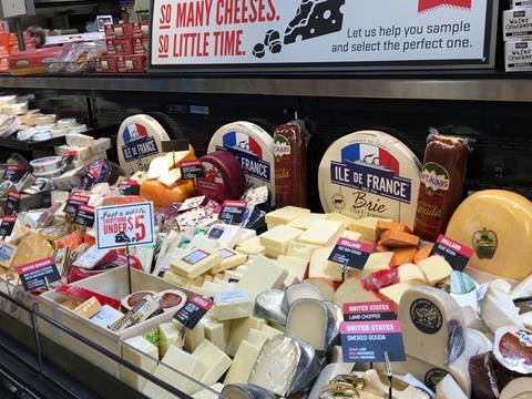 Cheese fixture at Lucky's in Wisconsin