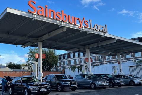 Sainsburys local forecourt petrol station