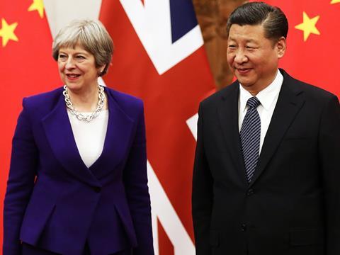Theresa May china - one use only