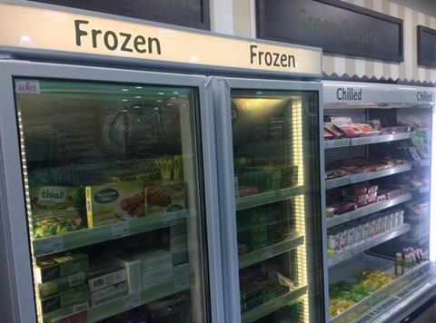 Frozen and chilled counters