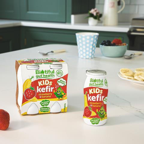 Biotiful Kids Strawberry & Banana 4 Pack