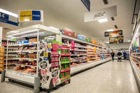 Tesco store aisle (3)