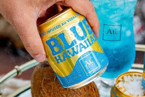 Au Vodka Blue Hawaiian