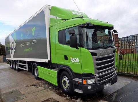asda to you click and collect lorry