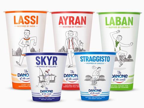 danone of the world yoghurts