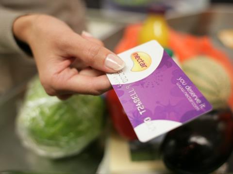 Sainsbury's card with fruit