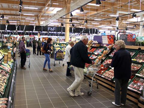 tesco fruit and veg aisle