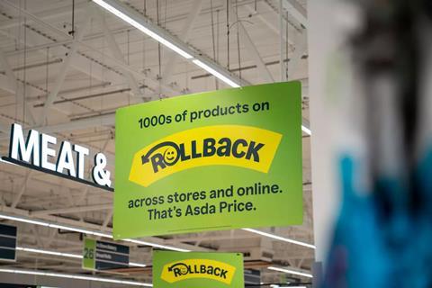 asda aisle meat rollback promotion