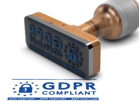 GDPR compliant stamp data protection privacy 