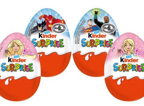 Kinder Surprise pink and blue eggs for 2017