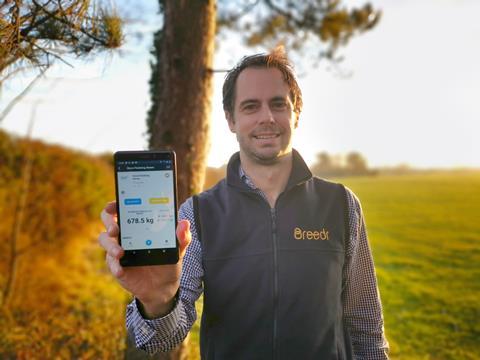Breedr cofounder and CEO Ian Wheal with the new app
