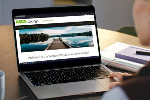 asda supplier portal